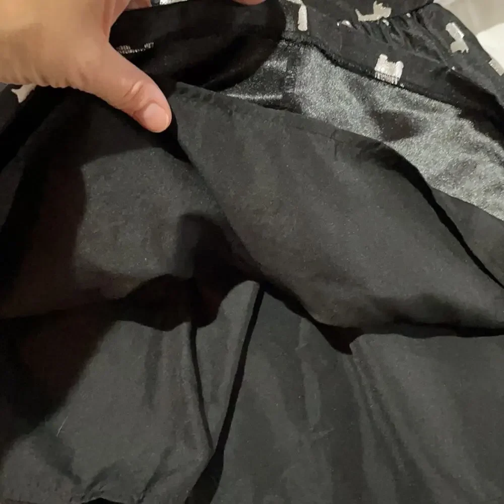 Gymboree 4 black dress with silver metallic Scottie dogs worn once and perfect